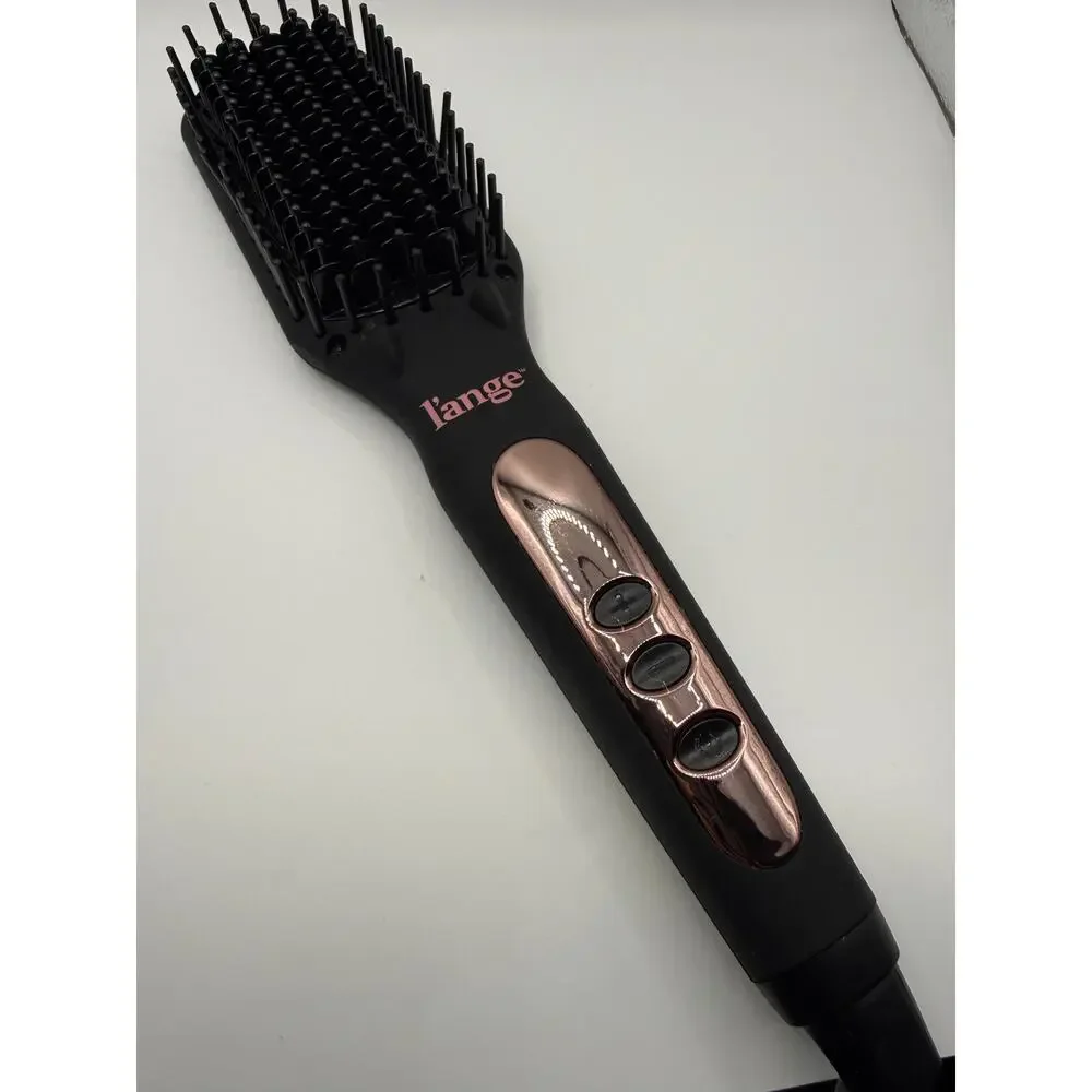 L'ange Ceramic Hair Straightening Brush Black